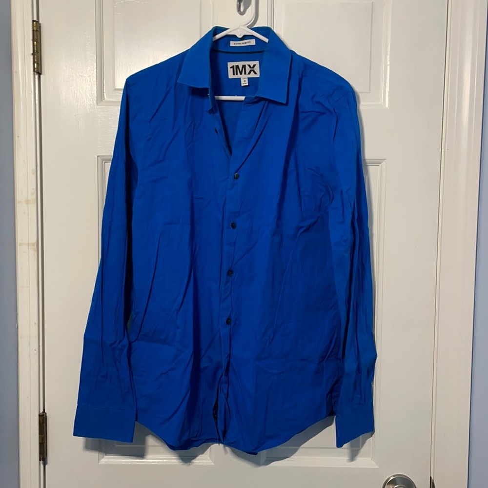 Express Men's Long Sleeve Extra Slim Fit